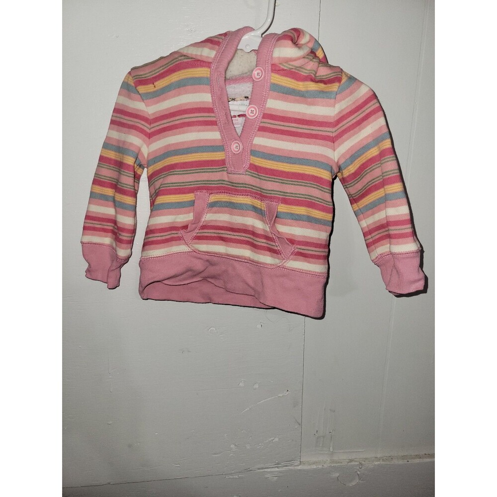 Striped Hooded Pullover Sweatshirt with Pocket AA92